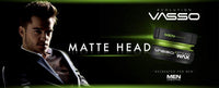 Vasso Matte Head Hair styling Wax Mattelook 2 PCS OFFER, GREEN, 300 millilitre, 150