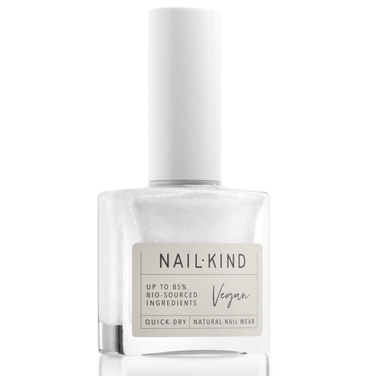 NAILKIND White Nail Polish Glazed Donut 8ml Vegan Nail Varnish – Classic White Finish, Quick Drying Long Lasting Chip Resistant Manicure, Low Chemical Formula, PETA & Halal Certified, NailKind