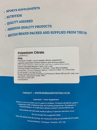 Konrad Nutrition Potassium Citrate Powder 500g K-Nutrition