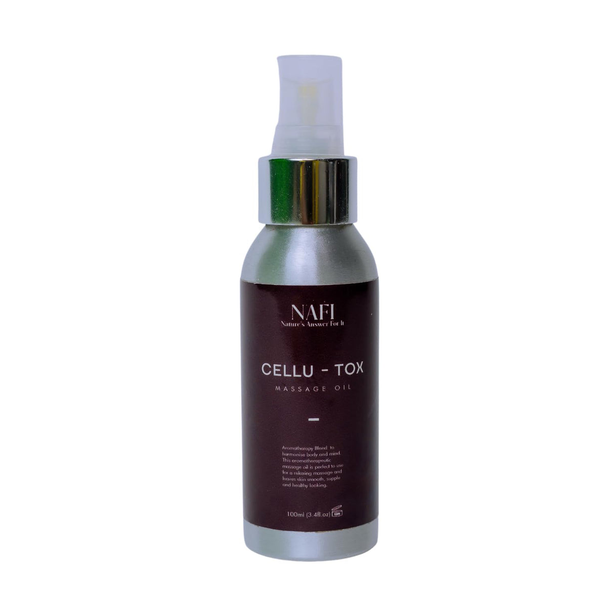 NATURE'S ANSWER FOR IT NAFI Cellu-Tox Anti Cellulite Massage Oil with Plant Extract, Skin Tightening & Firming Massager for Men & Women 3.4 Fl.oz