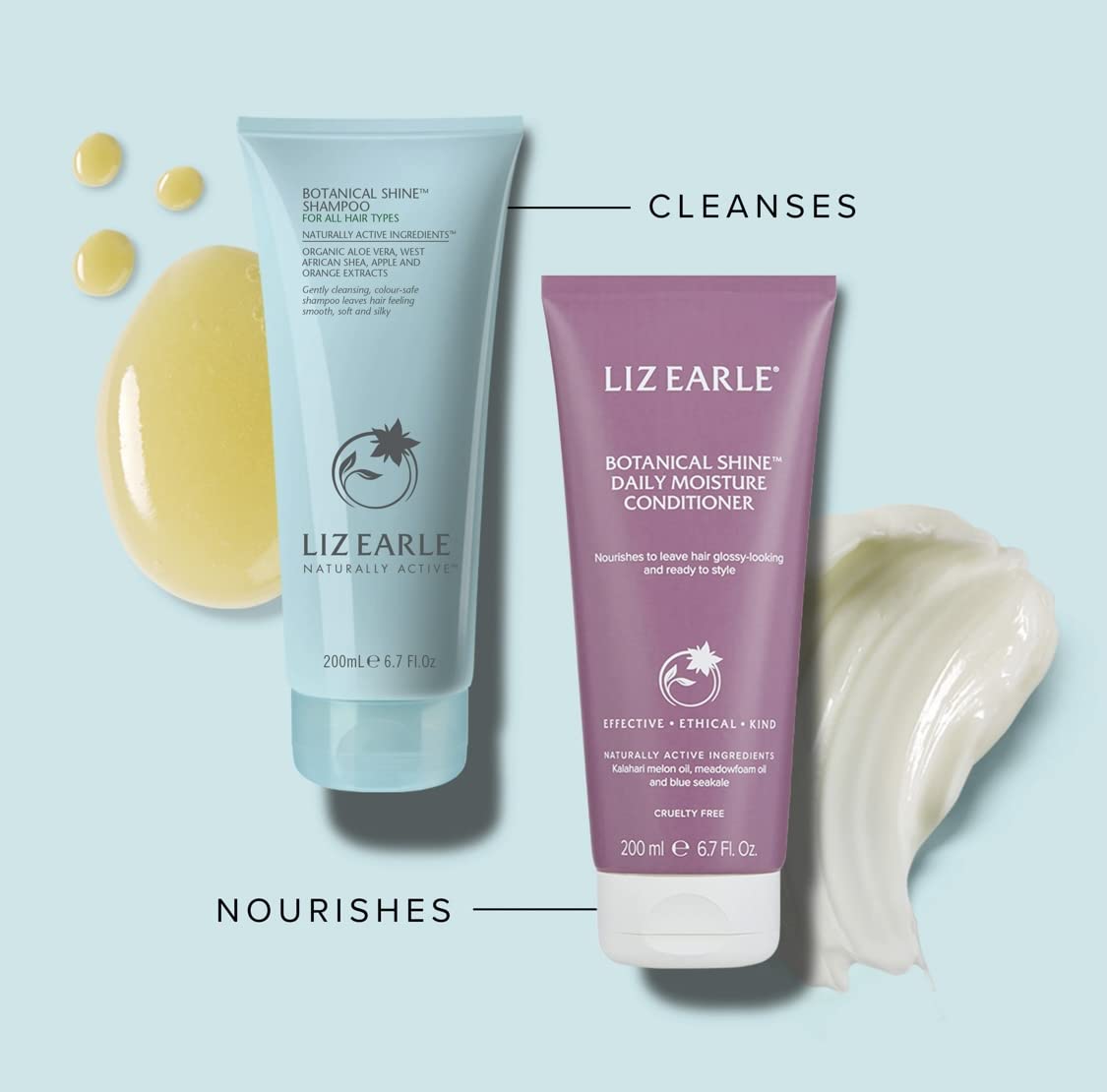 Liz Earle Botanical Shine Shampoo and Conditioner Duo