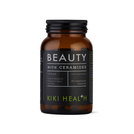 KIKI HEALTH KIKI Health - Beauty Capsules with Plant-Based Ceramides - High in Vitamin C, Vitamin E, Biotin and Zinc - for Maintenance of Normal Hair and Skin - 60 Vegetarian Capsules
