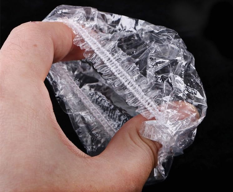 ZCaiJinBao 200-Piece Set of Disposable Waterproof Ear Covers - Clear Ear Protectors for Showers, Swimming, Hair Dye, Bathing & Spa Treatments - Ideal for Salons and Home Use