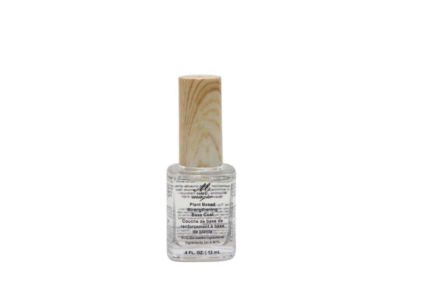 Nail Magic NAIL MAGIC Plant Based Clear Strengthening Basecoat, Vegan, Cruelty Free, 80% bio-sourced Ingredients, provides essential nutrients for natural finger nails (12ml)