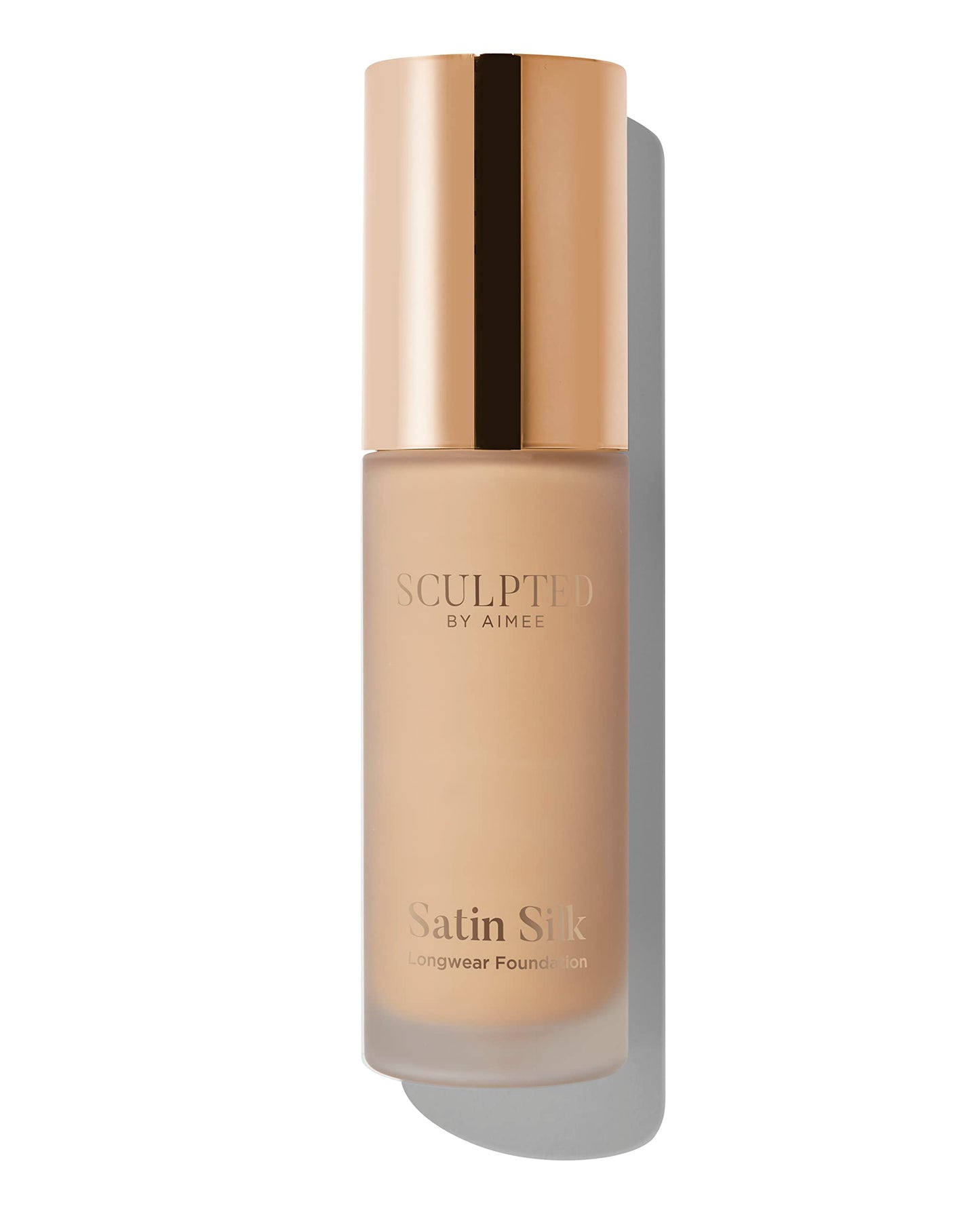 SCULPTED by Aimee Connolly Satin Silk Longwear Foundation from Sculpted by Aimee (Medium Plus 4.5) - Lightweight, Hydrating & Buildable High Coverage, Sweat-Resistant Foundation