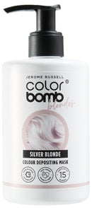 Jerome Russell Color Bomb Blondes - Silver Blonde Colour Depositing Conditioning Mask, 300ml