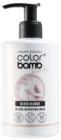 Jerome Russell Color Bomb Blondes - Silver Blonde Colour Depositing Conditioning Mask, 300ml