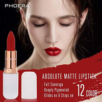 Phoera AQUAPURITY PHOERA ABSOLUTE VELVET MATTE LIPSTICK LONG LASTING WATERPROOF PIGMENT MAKEUP UK (107 Berry)