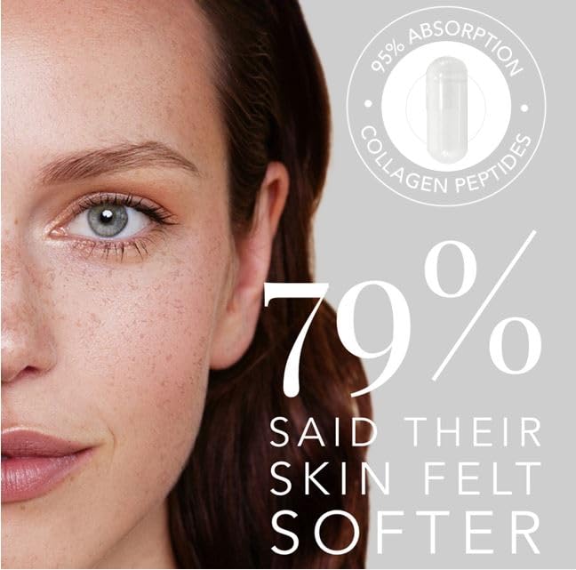 Purelogicol Collagen Tablets, Best Hydrolysed Protein Peptide Skin Supplement - 90 x Collagen Capsules x 800mg