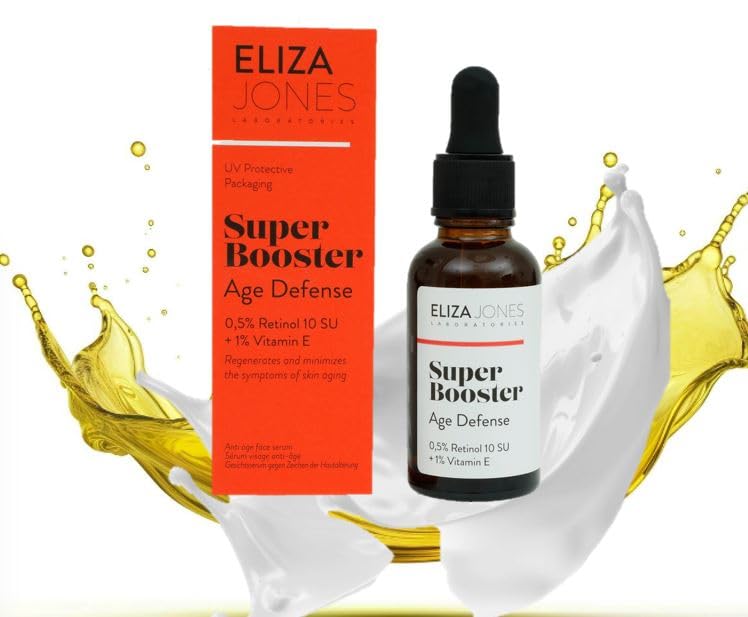 Eliza Jones Laboratories Face Serum, Neck Serum (Super Booster Retinol and Vitamin E, 30 mililiter)