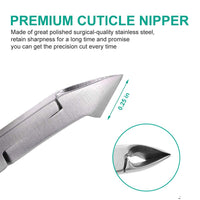 IVON DQ-01 Professional Non-Slip Stainless Steel Cuticle Cutter,Blue
