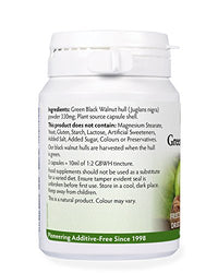 Health Leads ...Working With Nature Green Black Walnut Hull (Freeze Dried) 330mg x 50 Capsules (100% Additive Free Supplements)