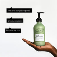 UPCIRCLE Hand + Body Lotion with Bergamot Water 250ml - For Nourishing + Repairing - Glycerin + Jojoba - Natural, Vegan + Cruelty Free