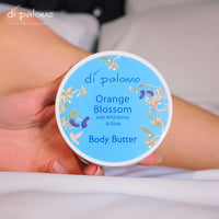 Di Palomo Orange Blossom & Honey Body Butter 200ml. Body Moisturiser & Body Lotion. Shea Butter Body Butter with Skin Care. Body Butter for Women & Body Moisturiser for Women. Body Creams for Women.