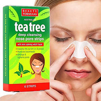 Beauty Formulas 24x Australian Tea Tree & Witch Hazel Nose Strips | Removes Blackheads, Unclogs & Tightens Pores