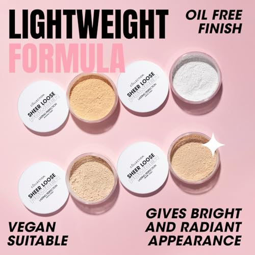 Collection Cosmetics Lasting Perfection Sheer Loose Powder, Lightweight Powder, 10g, Translucent Matte