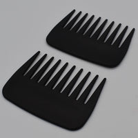 AIRERA 2 Pieces Professional Pompadour Streaker Afro Hair Combs, Mens Slickback Styling Comb, Wide Tooth Wet Pick Hair Beard Comb, Anti-Static Heat Resistant Hairdressing Shower Comb for Men Salon (A)