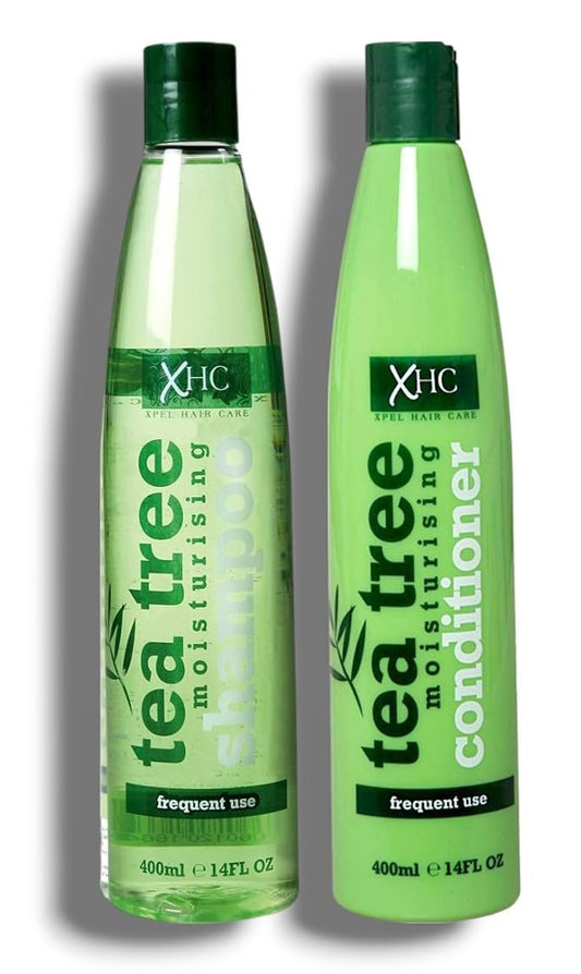 Generic X̳H̳C̳ | Tēa Tree Hair Care - Shampoo & Conditioner Set | Specially Formulated Using Tea Tree Oil and Peppermint Oil to Help Restore Shine and Promote Healthy Hair and Scalp | 400mL