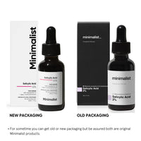 Minimalist 2% Salicylic Acid Serum For Acne, Blackheads & Open Pores | Reduces Excess Oil & Bumpy Texture | BHA Based Exfoliant for Acne Prone or Oily Skin, Transparent, 30 ml (Pack of 1)