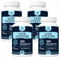 Solavica 300 Billion CFU Live Cultures Capsules for Women & Men (60 Count (Pack of 4))