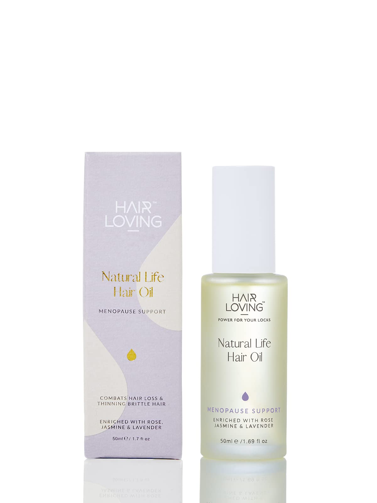 HAIR LOVING POWER FOR YOUR LOCKS Natural Life Oil For Menopause Support by Hair Loving - Pre Shampoo Oil to Promote Hair Growth - Prevents Dandruff & Frizz, Lengthens, Strengthens & Thickens Hair