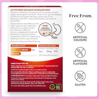 Solvotrin Active Iron Advance Supplement 25 mg – Clinically Proven to Increase Iron & Energy Levels – Gentle, Non-Constipating, Highly Absorbed – 30 Capsules, 1 Month Supply