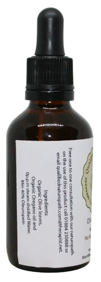 Qualified Naturopath - Professional Practitioner Products Olive Leaf Extract with Oregano Oil Pipette Bottles Various Sizes (60ml)