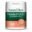 NATURE'S BEST Nature's Best Bone & Immune Boost - High Strength Vitamin D3 1000iu & K2 90µg - Optimal Support for Bones, Teeth, and Immune Function - UK Made - 60 Capsules (2 Months' Supply)