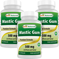 Best Naturals Mastic Gum 500 mg 60 Capsules (60 Count (Pack of 3))
