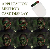 NoraGlaze 2 PCS 3 Color Camo Face Paint Stick - Waterproof Sweat-Resistant Hunting Face Paint for Halloween Camping & Theme Parties Black Green Coffee Makeup Crayon Twist-Up Design Easy to Apply