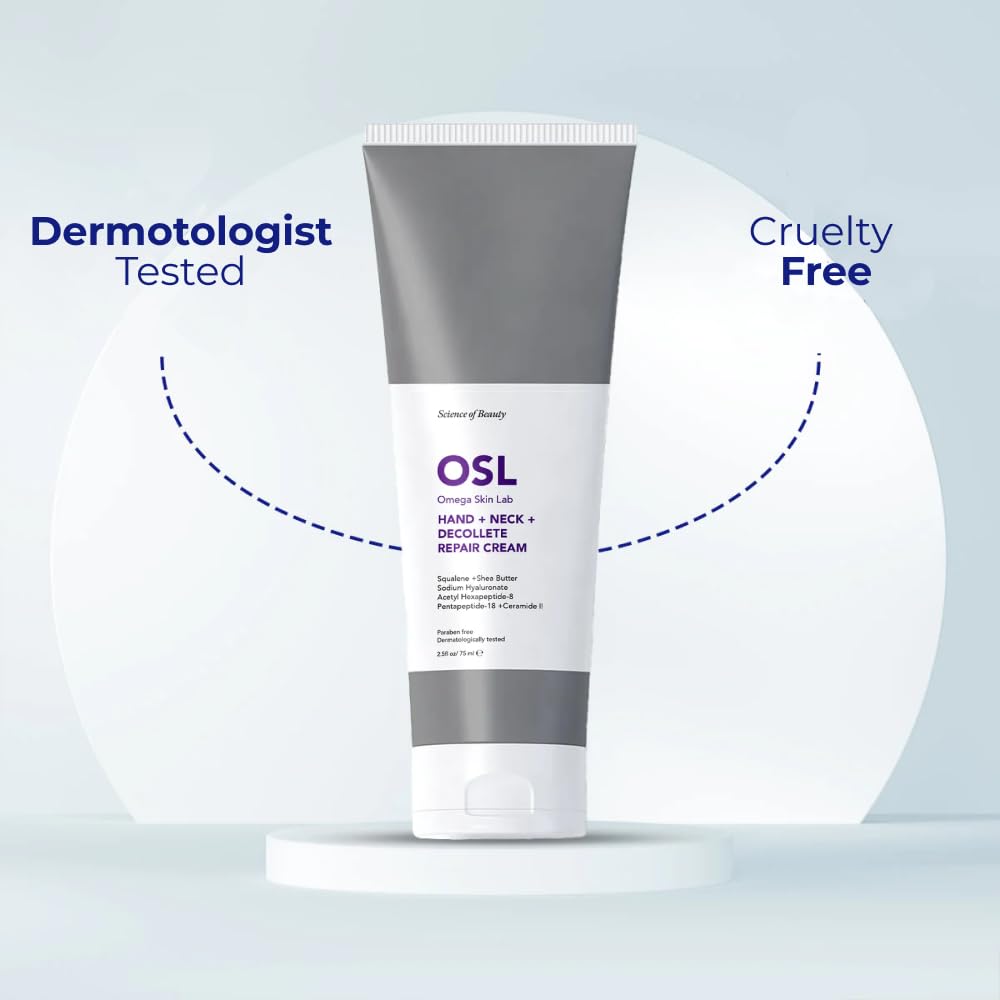 OMEGA SKIN LAB OSL Omega Skin Lab Face Cream, Hand Moisturiser, Decollete Cream - Multipurpose Face Moisturisers for Everyday Skin Care 75ML