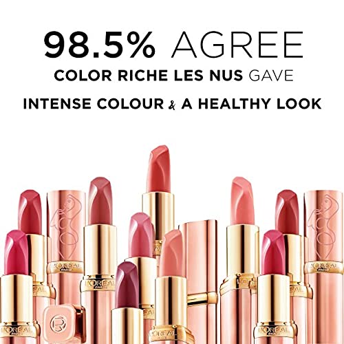 L'Oreal Paris L'Oréal Paris Color Riche Satin Smooth Lipstick, Moisturising Pure Pigment Lip Colour, With Omega 3 & Vitamin E, 178 Excessif