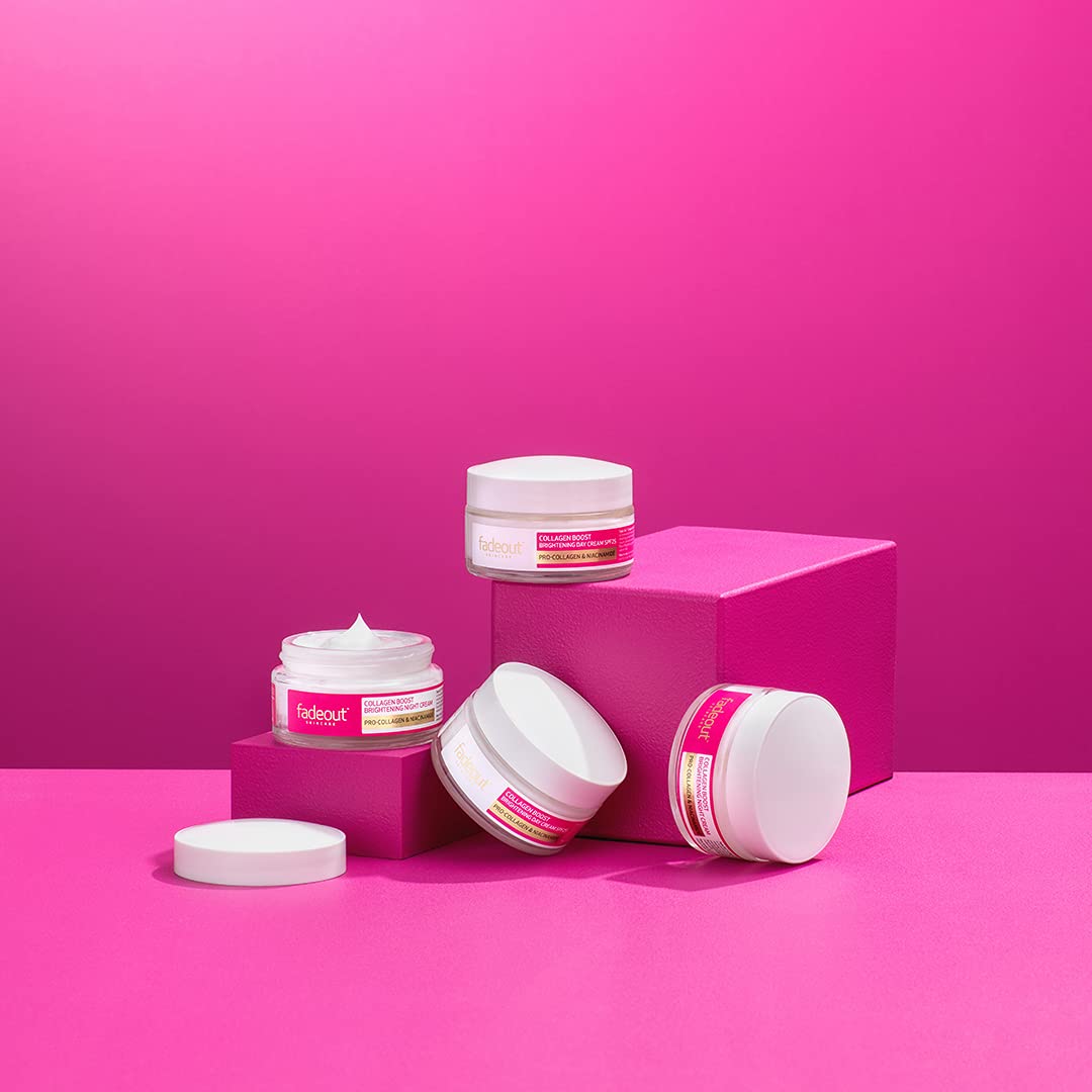 Fade Out Collagen Boost Brightening Day Cream SPF 25 - Anti-Aging, Skin Firming & Dark Spot Reducing Moisturizer - 50ml