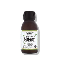Ayumi Organic Neem Oil with Vitamin E | For Athletes Foot Treatment & Infections | Neem Oil for Plants Spray & Gardening | Neem Skin Oil to Combat Acne | Oil for Insect Repellent Spray |1x100 ml