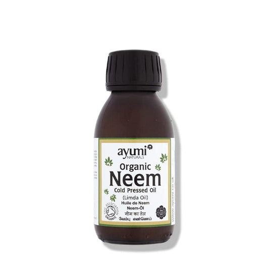 Ayumi Organic Neem Oil with Vitamin E | For Athletes Foot Treatment & Infections | Neem Oil for Plants Spray & Gardening | Neem Skin Oil to Combat Acne | Oil for Insect Repellent Spray |1x100 ml