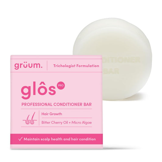 grüum Hair Growth Hair Conditioner Bar 50g - SLES, EDTA & Paraben Free Conditioner Bar for Hair Lasts up to 60 Washes - Plant-Based Vegan Solid Conditioner Bar for Hair