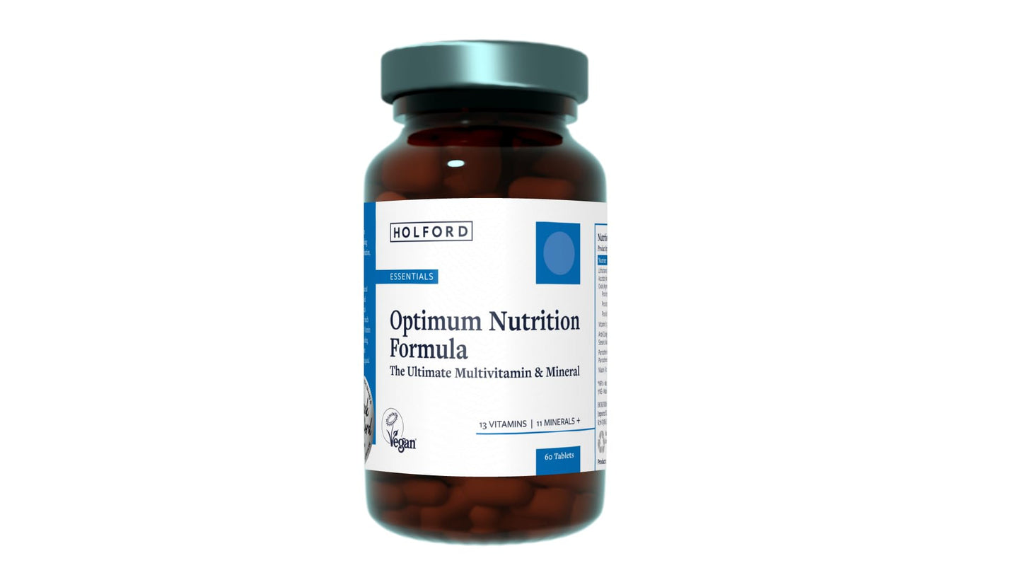 Patrick Holford Patrick HOLFORD Optimum Nutrition Formula/The Ultimate, Multi-Vitamin & Mineral Supplement/for Daily & Long-Term Health / 24 Nutrients/Naturally Sourced / 60 Tablets/Vegan/for Women & Men