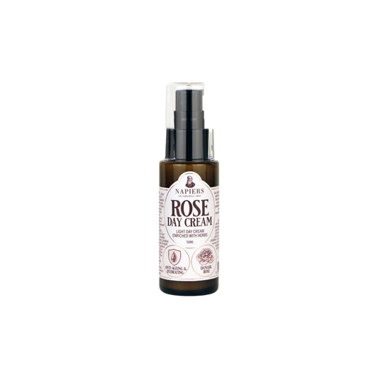 Napiers Rose Day Cream – Hydrating & Anti-Ageing Face Moisturiser with Rosehip & Green Tea – Smooths Wrinkles & Boosts Elasticity – 50ml