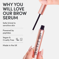 Glow for it Glow For It - Brow Growth Serum | For Fuller, Thicker, Healthier Eyebrows | Water Based Serum | Natural & Cruelty-Free Formula with Biotin, Peptides & Natural Extracts | 3ml