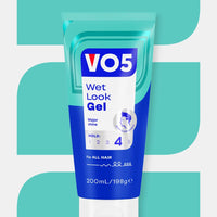 VO5 Wet Look Styling Gel, High Shine Hair Styling Product, Long-Lasting Maximum Hold, Quick-Drying, Non-Sticky, for Slick Back & Wet Looks, 200ml