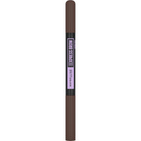 Maybelline New York Express Brow Duo Eyebrow Filling, Natural Looking 2-In-1 Pencil Pen + Filling Powder Dark Brown
