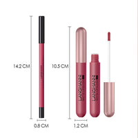 Beauty Searcher 12Pcs Lip Liner and Lipstick Set, 6 Velvety Matte Liquid Lipsticks + 6 Matching Smooth Lip Liner One Step Lips Makeup Kits, Waterproof Long Lasting Lip Gloss Makeup Gift Set