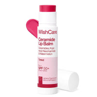 WishCare Tinted Ceramide Lip Balm with SPF50 PA+++ - Kojic Acid & Niacinamide - For Lip Lightening & Protection 5gm