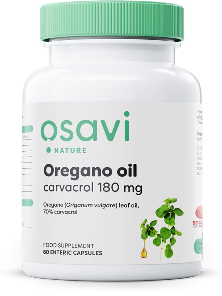 Osavi Oregano Oil Carvacrol, 180mg - 60 enteric caps
