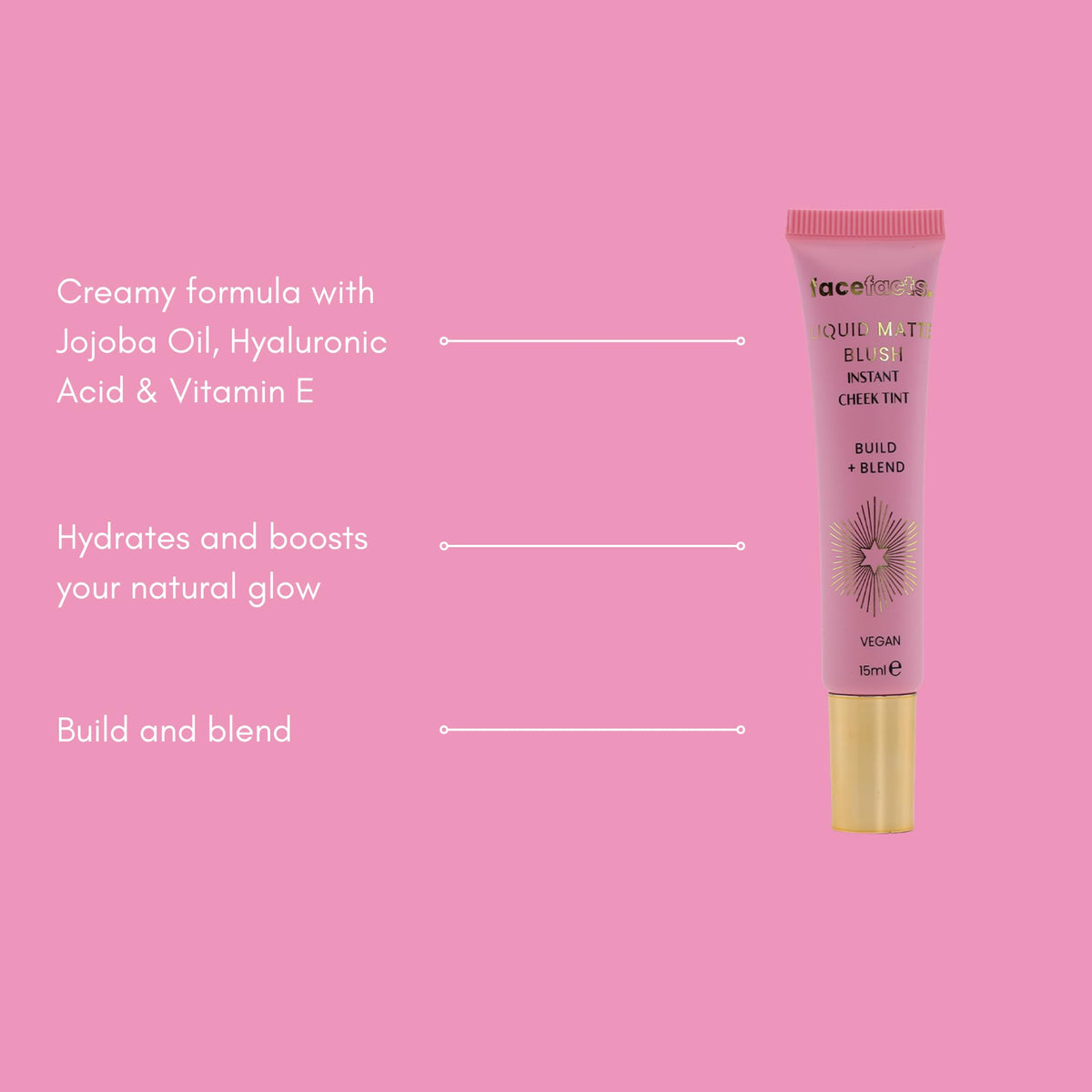 Face Facts Matte Magic Tinted Skincare Liquid Blush - 15ml