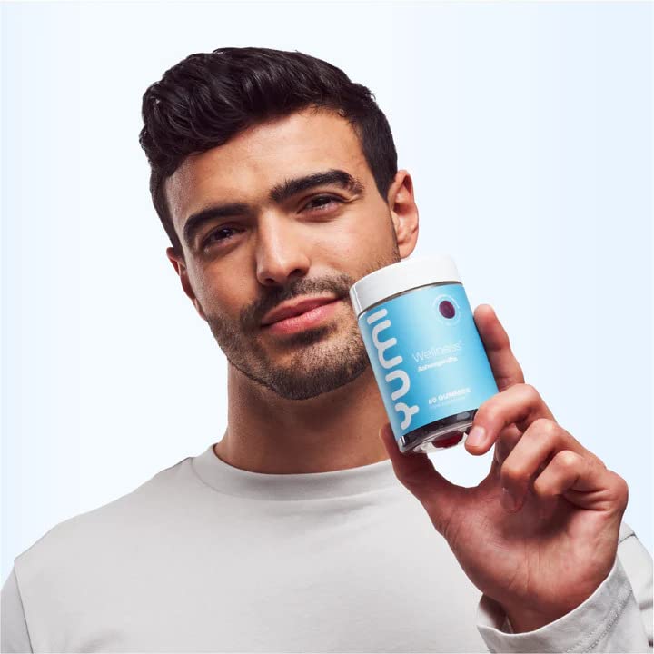 Yumi Nutrition Ashwagandha Gummies | High Strength 1200mg Per Serving Ashwagandha Capsules | 3% Withanolides Help Reduce Stress, Promote Calm & Sharpen Your Focus | x120 Elderberry Flavoured Gummies | 2 Month Supply