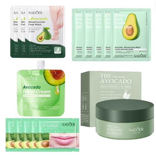 ISBEAUSOLS Avocado series 15pcs Skin Care Sets & Kits