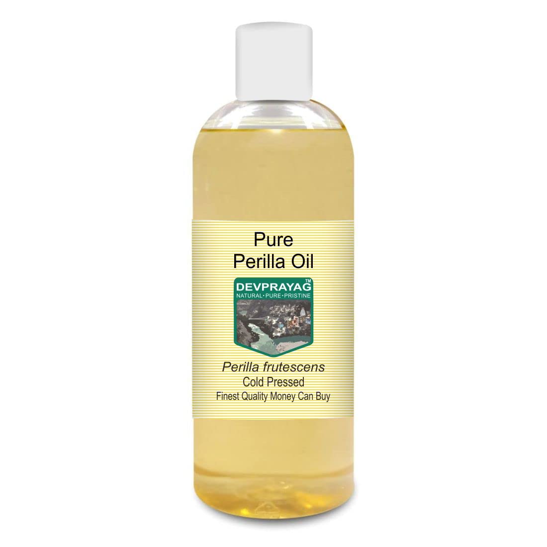 DEVPRAYAG Devprayag Pure Perilla Oil (Perilla frutescens) Natural Therapeutic Grade Cold Pressed 200ml (6.76 oz)