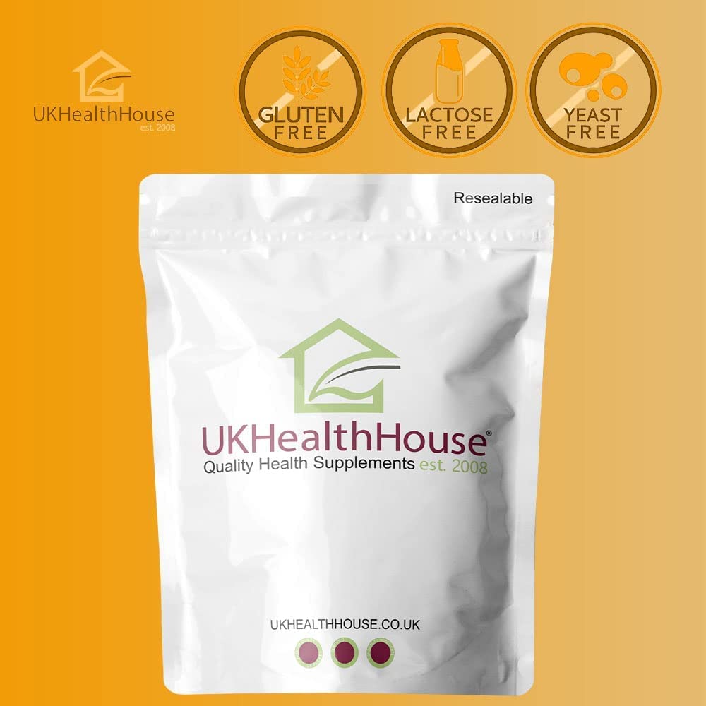 UKHealthHouse Vitamin C 500mg Chewable 240 Tablets Immune Support Orange Flavour High Strength Antioxidant Contributing to The Reduction of Tiredness