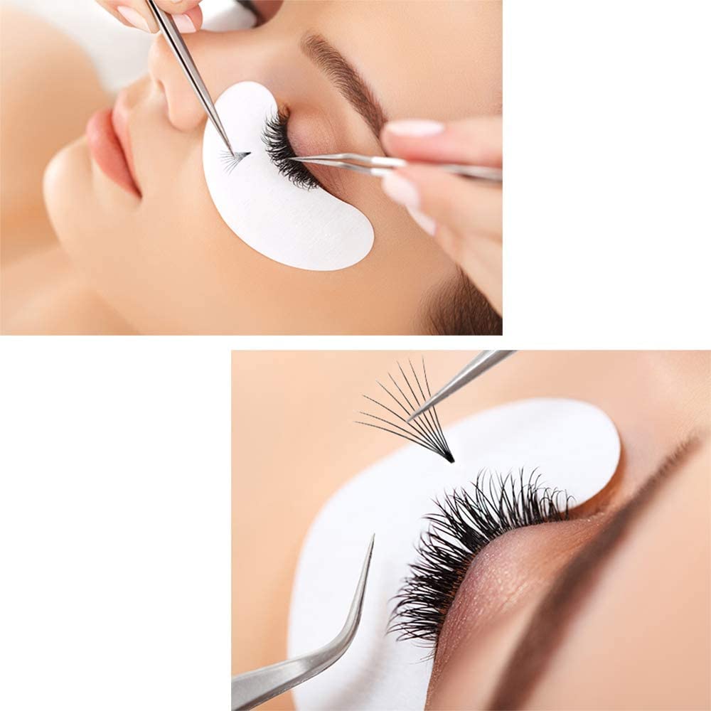 QUEWEL Premade Fan Volume Lash Extensions 8D 0.08D 10mm Russian Pre Made Fan Lashes | 3D-8D 0.07/0.10 C/D Curl 8-15mm | Long Lasting | Easy Application（8D 0.08D 10mm）
